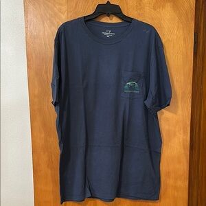 Vineyard Vines Men's Navy Blue Cotton Golf T-Shirt-XXL